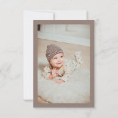 乳児ベビー葬儀写真ありがとう悔やみや弔慰 ノートカード (裏面)