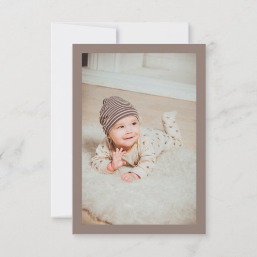 乳児ベビー葬儀写真ありがとう悔やみや弔慰 ノートカード (裏面)