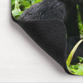 乳児マウンテンゴリラキスシルバーバックゴリラ マウスパッド (コーナー)