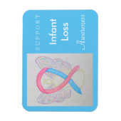 乳児ロス認識度リボンエンジェルカスタムマグネット マグネット (縦)
