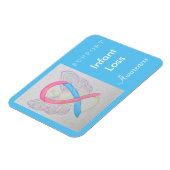 乳児ロス認識度リボンエンジェルカスタムマグネット マグネット (左側)