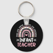 乳児先生キュート絞り染めレインボーハートデイケア キーホルダー (裏面)