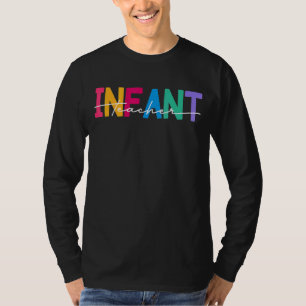 乳児先生分隊新学期先生クルー Tシャツ
