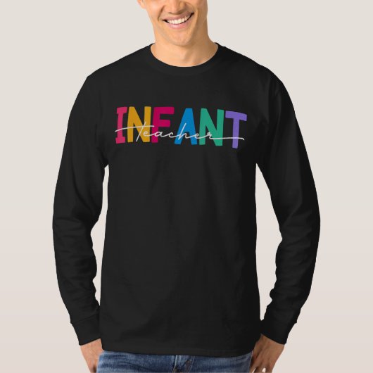 乳児先生分隊新学期先生クルー Tシャツ (正面)