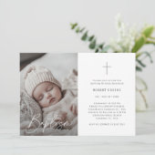 乳児写真カトリック男女兼用洗礼 招待状 (スタンド正面)