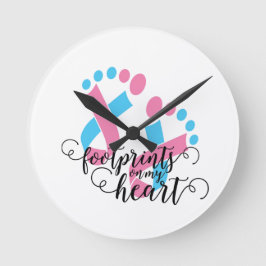 乳児喪失認識度 ラウンド壁時計