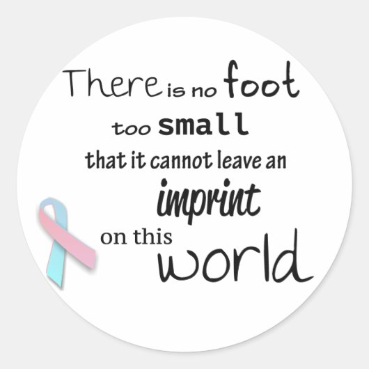 乳児損失認識度シール ラウンドシール (正面)