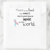 乳児損失認識度シール 長方形シール (バッグ)