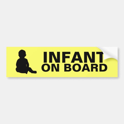 乳児船上に バンパーステッカー (正面)