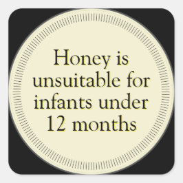 乳児警告ハニーの黒ラベル スクエアシール