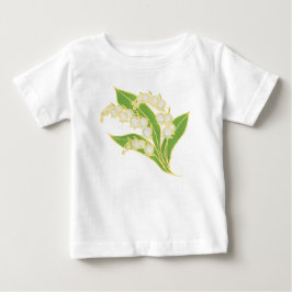 乳児長袖ティー:谷のユリ ベビーTシャツ