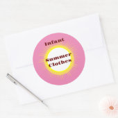 乳児/その他の衣類保管又は贈与アイディア ラウンドシール (封筒)