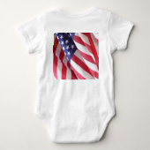 乳児・クリーパー、フラッグ、フューチャー・プレジデント ベビーボディスーツ (裏面)