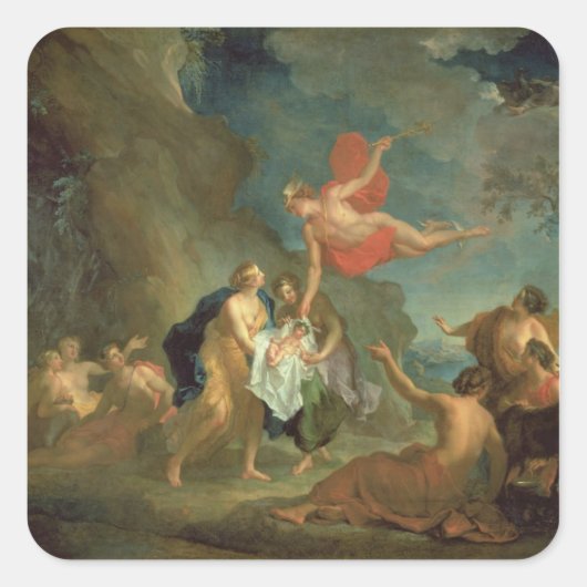 乳児・バッカスがマーキュリーからニューヨークに届け スクエアシール (正面)