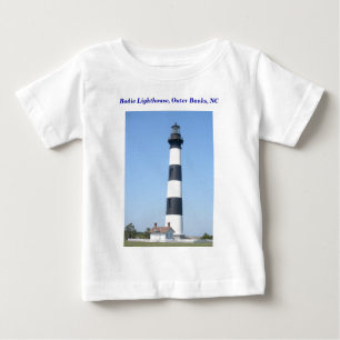 乳児/ベビーシャツボディライトハウスアウターバンクOBX ベビーTシャツ