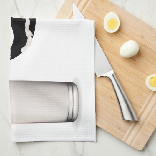 乳口髭 キッチンタオル (四つ折り)