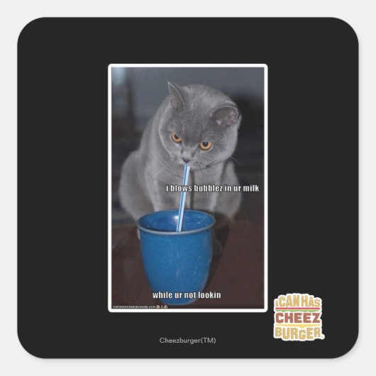 乳吹に含まれる泡 スクエアシール (正面)