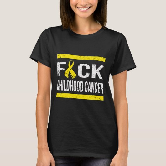乳幼児がん認識度Tシャツを支援する Tシャツ (正面)
