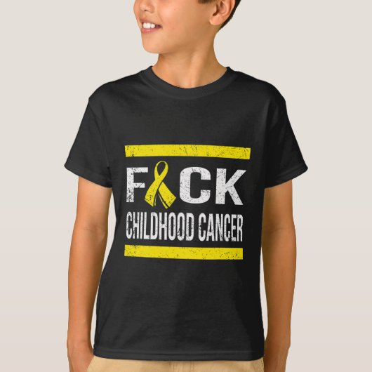 乳幼児がん認識度Tシャツを支援する Tシャツ (正面)