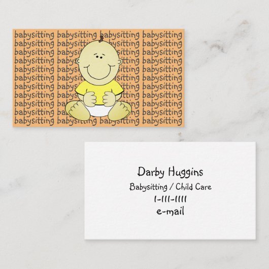 乳幼児預気に育者児童 名刺 (正面/裏面)