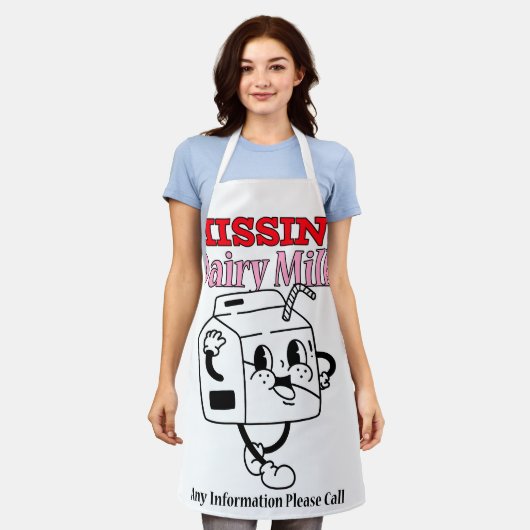 乳恋しく思乳 エプロン (着用した状態)