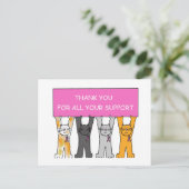 乳感謝してい癌のサポート ポストカード (スタンド正面)