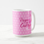 乳房がんサポートおよび認識度 コーヒーマグカップ (正面右)