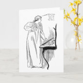 乳房が垂れ下がる – 年を取るごあいさつ カード (黄色い花)