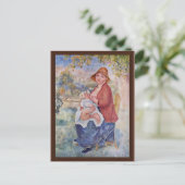 乳房の妊婦の子供 ポストカード (スタンド正面)