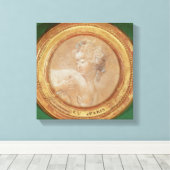 乳房を絞る少女 キャンバスプリント (インサイチュ (ウッドフロア))