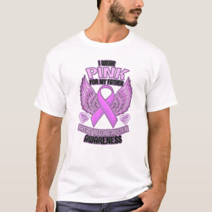 乳房再建認識度父サポートリブ Tシャツ