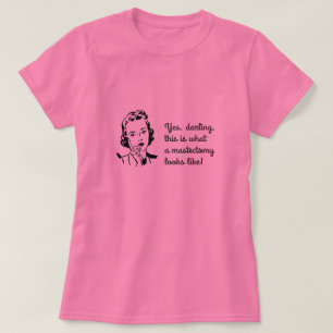 乳房切除のおもしろいな声明 Tシャツ