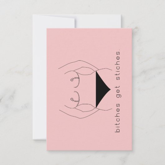 乳房切除用カード 招待状 (正面)