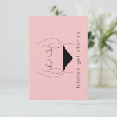 乳房切除用カード 招待状 (スタンド正面)