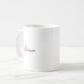 乳房切除瘢痕乳がん生存者 コーヒーマグカップ (正面左)