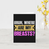 乳房切除術および乳房縮小手術 カード (黄色い花)