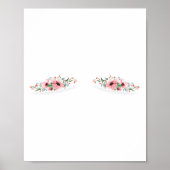 乳房切除術の二重の傷花乳がん ポスター (正面)