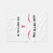 乳房切除術後回復乳がんSur フリースブランケット (正面(横))