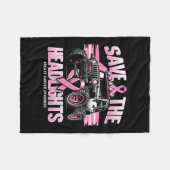 乳救癌認識度1 フリースブランケット (正面(横))