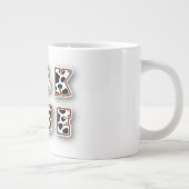 乳時期の牛のパターン ジャンボコーヒーマグカップ (右)