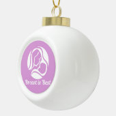 乳最高のは美乳 セラミックボールオーナメント (右)