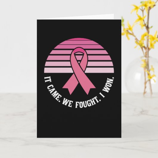 乳来癌生存者と戦った カード (黄色い花)