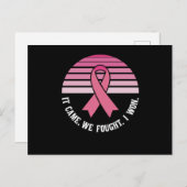 乳来癌生存者と戦った ポストカード (正面/裏面)