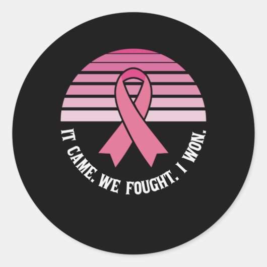 乳来癌生存者と戦った ラウンドシール (正面)