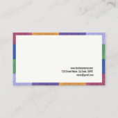 乳母のカラフルで好奇心が強い子供の名刺 名刺 (裏面)