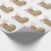 乳母車の犬 ラッピングペーパー (角)