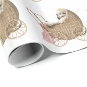 乳母車の犬 ラッピングペーパー (ロールコーナー)