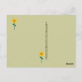 乳母車マーツキンスハニービーハガキ ポストカード (裏面)