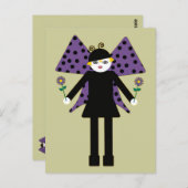 乳母車マーツキンスバタフライポストカード ポストカード (正面/裏面)