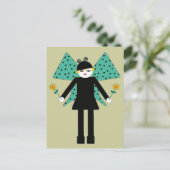 乳母車マーツキンスバタフライポストカード ポストカード (スタンド正面)